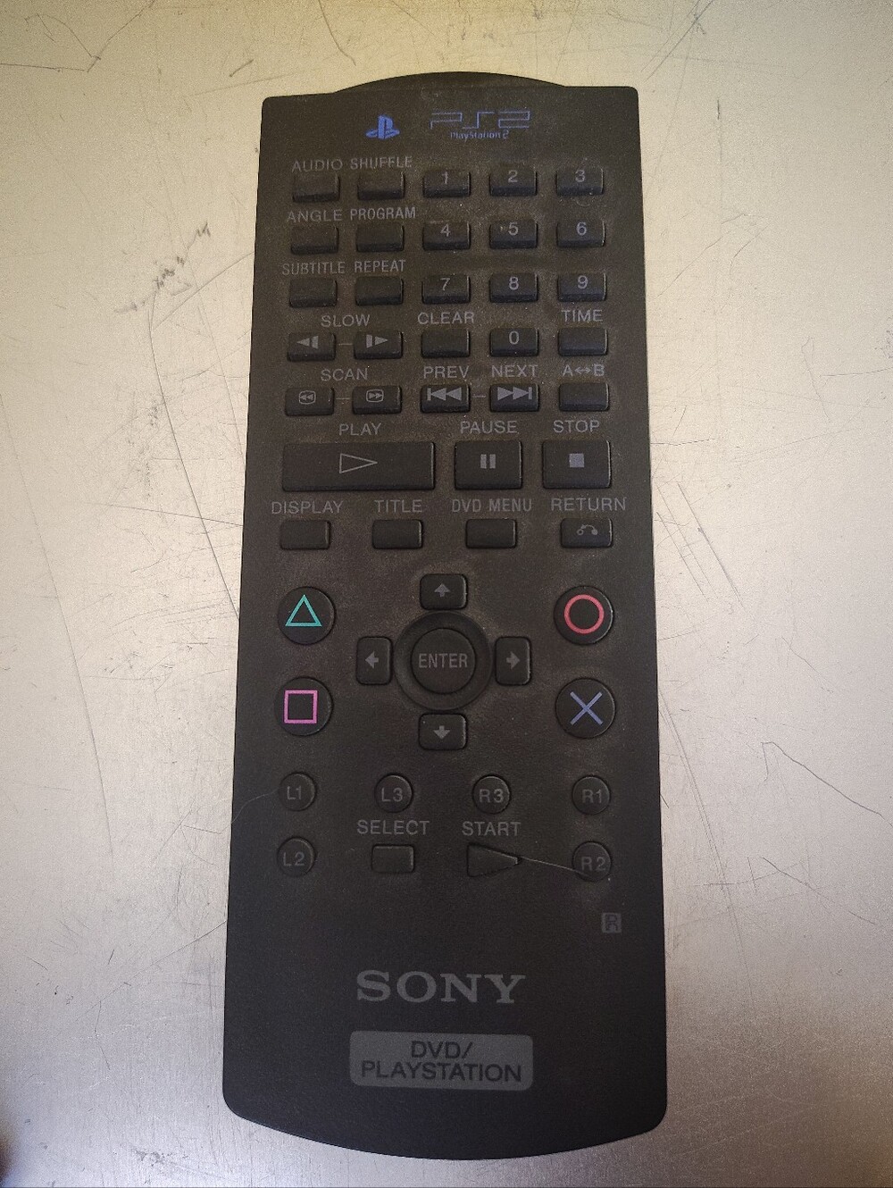 Sony PlayStation 2 (PS2) DVD Remote Control SCPH-10150 w/ IR Receiver + Manual